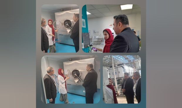 بازدید رئیس اداره تعاون، کار و رفاه اجتماعی پردیس از شرکت دانش‌بنیان داروسازی